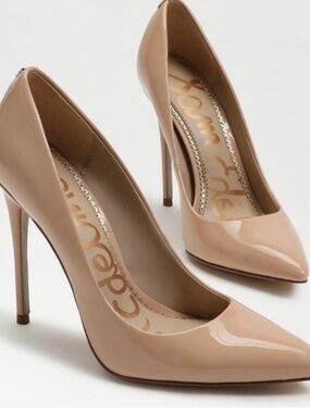 Sam Edelman Danna Nude Patent Leather Heels
